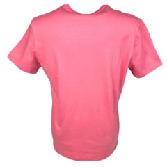 Camiseta Masculina TXC Classic Regular Manga Curta Rosa Estampado Azul Ref.192142