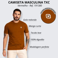 Camiseta Masculina TXC Classic Vermelho - Ref 1919380
