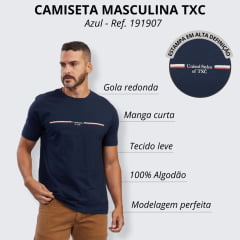Camiseta Masculina TXC Custom Azul Marinho - Ref 191907
