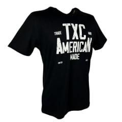 Camiseta Masculina TXC Custom Regular Manga Curta Preto Estampada Ref.192061