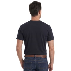 Camiseta Masculina TXC Fio 30 Regular Manga Curta Preta Estampada Logo Bege Ref:193089