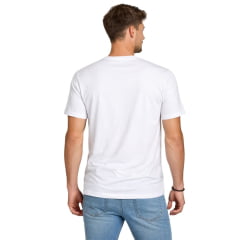 Camiseta Masculina TXC Manga Curta Branco Com Logo Bordado Em Preto Ref:192557