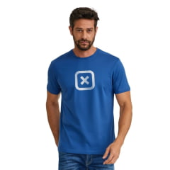 Camiseta Masculina TXC Manga Curta Fio 30 Azul Royal Logo Branco Grande REF: 19742 Camiseta Masculina TXC Manga Curta Fio 30 Azul Royal Logo Branco Grande REF: 19742