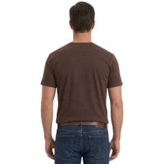 Camiseta Masculina TXC Manga Curta Fio 30 Eagle Marrom Escuro Estampada Ref:193038