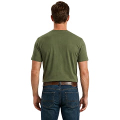 Camiseta Masculina TXC Manga Curta Fio 30 Eagle Verde Militar Estampada - Ref:193038