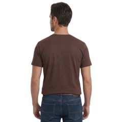 Camiseta Masculina TXC Manga Curta Fio 30 Regular Marrom Escuro Estampada Ref:192906