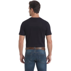 Camiseta Masculina TXC Manga Curta Fio 30 Regular Preto Logo Vermelho Ref:192900