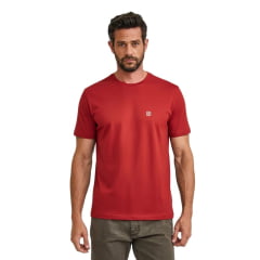 Camiseta Masculina TXC Manga Curta Fio 30 Vermelho Logo Estampado Pequeno Branco REF: 191380 Camiseta Masculina TXC Manga Curta Fio 30 Vermelho Logo Estampado Pequeno Branco REF: 191380