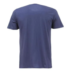 Camiseta Masculina TXC Manga Curta Regular Meia Malha Azul Marinho Estampada Ref:192590