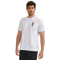 Camiseta Masculina TXC Manga Curta Regular Meia Malha Branco Estampada Logo Ref:192438