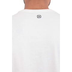 Camiseta Masculina TXC Manga Curta Regular Meia Malha Off White Estampada Logo Preto Ref:192440