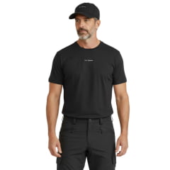 Camiseta Masculina TXC Manga Curta Regular Preto Com Logo Aplicado Ram Ref:RAM005