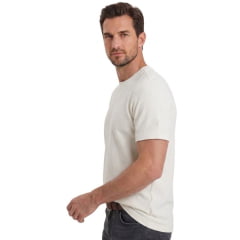 Camiseta Masculina TXC Manga Curta Textura Regular Off White Ref:193005