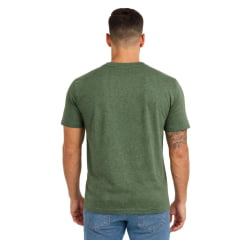 Camiseta Masculina TXC Manga Curta Vintage Verde Militar Estampada Bandeira Em Bege Ref:192776