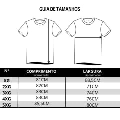 Camiseta Masculina TXC Plus Size Branca Manga Curta Com Logo Em Preto Ref:19742