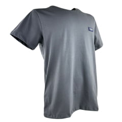 Camiseta Masculina TXC Regular Classic Manga Curta Chumbo Com Bordado Azul Ref:192242