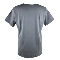 Camiseta Masculina TXC Regular Classic Manga Curta Chumbo Com Bordado Azul Ref:192242