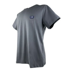 Camiseta Masculina TXC Regular Classic Manga Curta Chumbo Com Bordado Azul Ref:192242