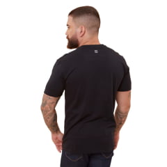 Camiseta Masculina TXC Regular Manga Curta Preto Com Logo Ref: 192058