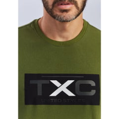 Camiseta Masculina TXC Verde Custom Manga Curta - Ref 191947