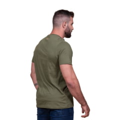 Camiseta Masculina TXC Verde Militar Regular Custom Manga Curta Ref. 192235