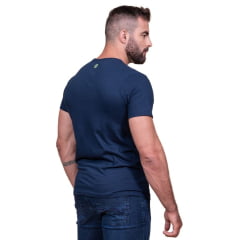 Camiseta Masculina TXC X Size Azul Marinho Manga Curta Ref:192212P