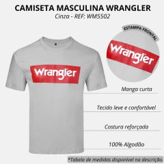 Camiseta Masculina Wrangler Manga Curta REF: WM5502