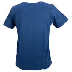 Camiseta Masculina Wrangler TShirt Azul Marinho Estampado Logo Branco Ref:WM5517 MA