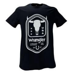 Camiseta Masculina Wrangler Preto Manga Curta -Ref. WM5681PR