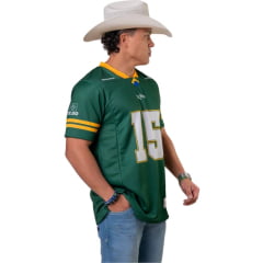 Camiseta Unissex Texas Farm Jersey Brasil Verde Estampada Na Frente E Nas Costas - Ref:CJE001