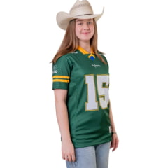 Camiseta Unissex Texas Farm Jersey Brasil Verde Estampada Na Frente E Nas Costas - Ref:CJE001