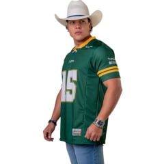 Camiseta Unissex Texas Farm Jersey Brasil Verde Estampada Na Frente E Nas Costas - Ref:CJE001