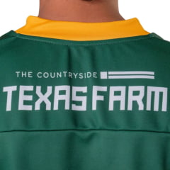 Camiseta Unissex Texas Farm Jersey Brasil Verde Estampada Na Frente E Nas Costas - Ref:CJE001
