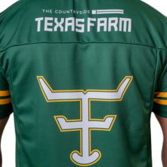 Camiseta Unissex Texas Farm Jersey Brasil Verde Estampada Na Frente E Nas Costas - Ref:CJE001