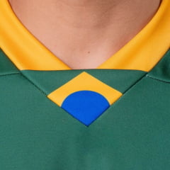 Camiseta Unissex Texas Farm Jersey Brasil Verde Estampada Na Frente E Nas Costas - Ref:CJE001