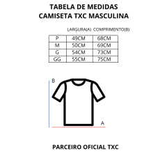 Camiseta Masculina Branco Custom TXC - REF: 191011