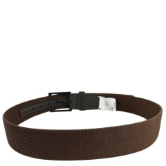 Cinto Masculino Badana Couro Especial Café Elástico Ref: X231221101
