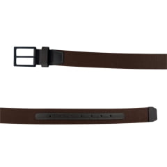 Cinto Masculino Badana Couro Especial Café Elástico Ref: X231221101