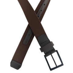 Cinto Masculino Badana Couro Especial Café Elástico Ref: X231221101