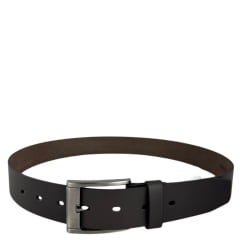 Cinto Masculino Badana Couro Especial Café Smalb Liso Ref:X219374101