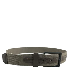 Cinto Masculino Badana Couro Especial Cinza Elástico Ref: X231221954