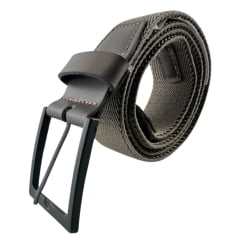Cinto Masculino Badana Couro Especial Cinza Elástico Ref: X231221954