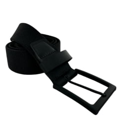 Cinto Masculino Badana Couro Preto Elástico Ref: X231221751