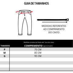 Cinto Masculino Javali Couro e Elástico Preto Com Fivela Preta Ref JC255
