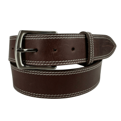 Cinto Masculino Pyramid Country Couro Marrom Crazy Horse Com 2 Costuras - Ref. 6151 Cinto Masculino Pyramid Country Couro Marrom Crazy Horse Com 2 Costuras - Ref. 6151