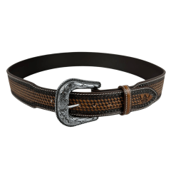 Cinto Masculino Pyramid Country Entalhado Despontado Balaio - Ref. PY-7931