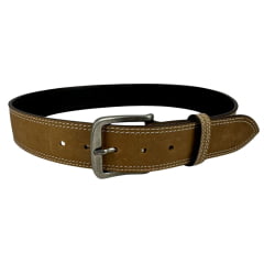 Cinto Masculino Pyramid Country Marrom Claro Crazy Horse Com 2 Costuras - Ref.PY-6151