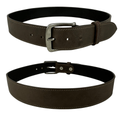 Cinto Masculino Pyramid Country Marrom Crazy Horse Com 1 Costura - Ref.PY-6152