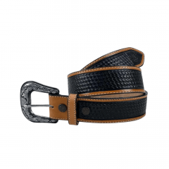 Cinto Masculino Pyramid Country Fundo Preto - Ref.6730