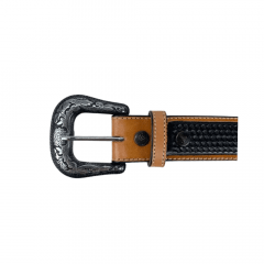 Cinto Masculino Pyramid Country Fundo Preto - Ref.6730